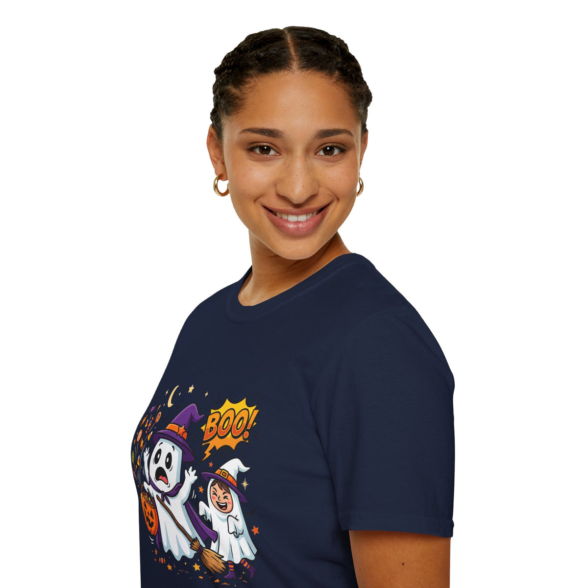 Halloween Ghost Kids T-Shirt — Cute Trick-or-Treat Boo Design