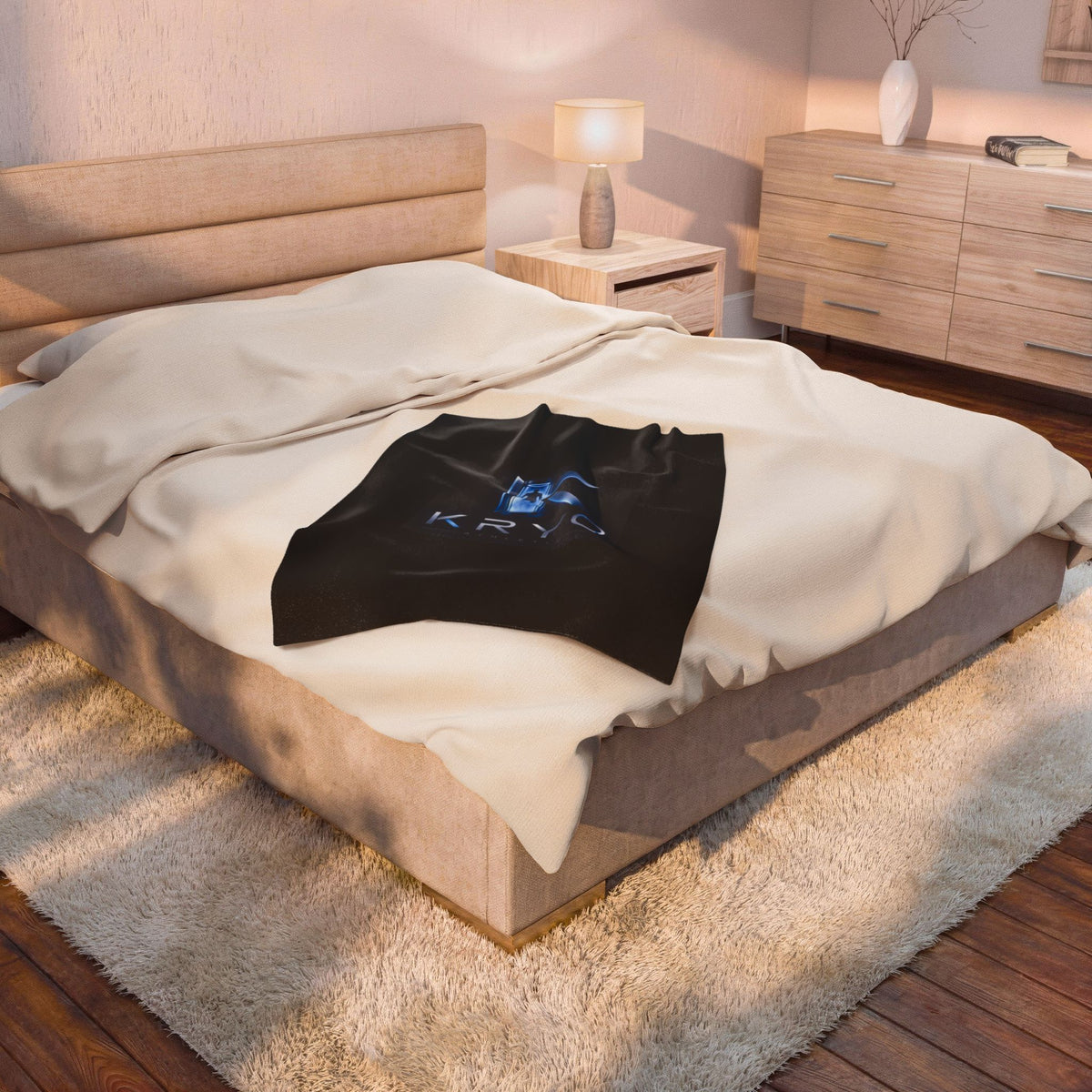 Velveteen Plush Blanket — Kryo Logo Cozy Throw