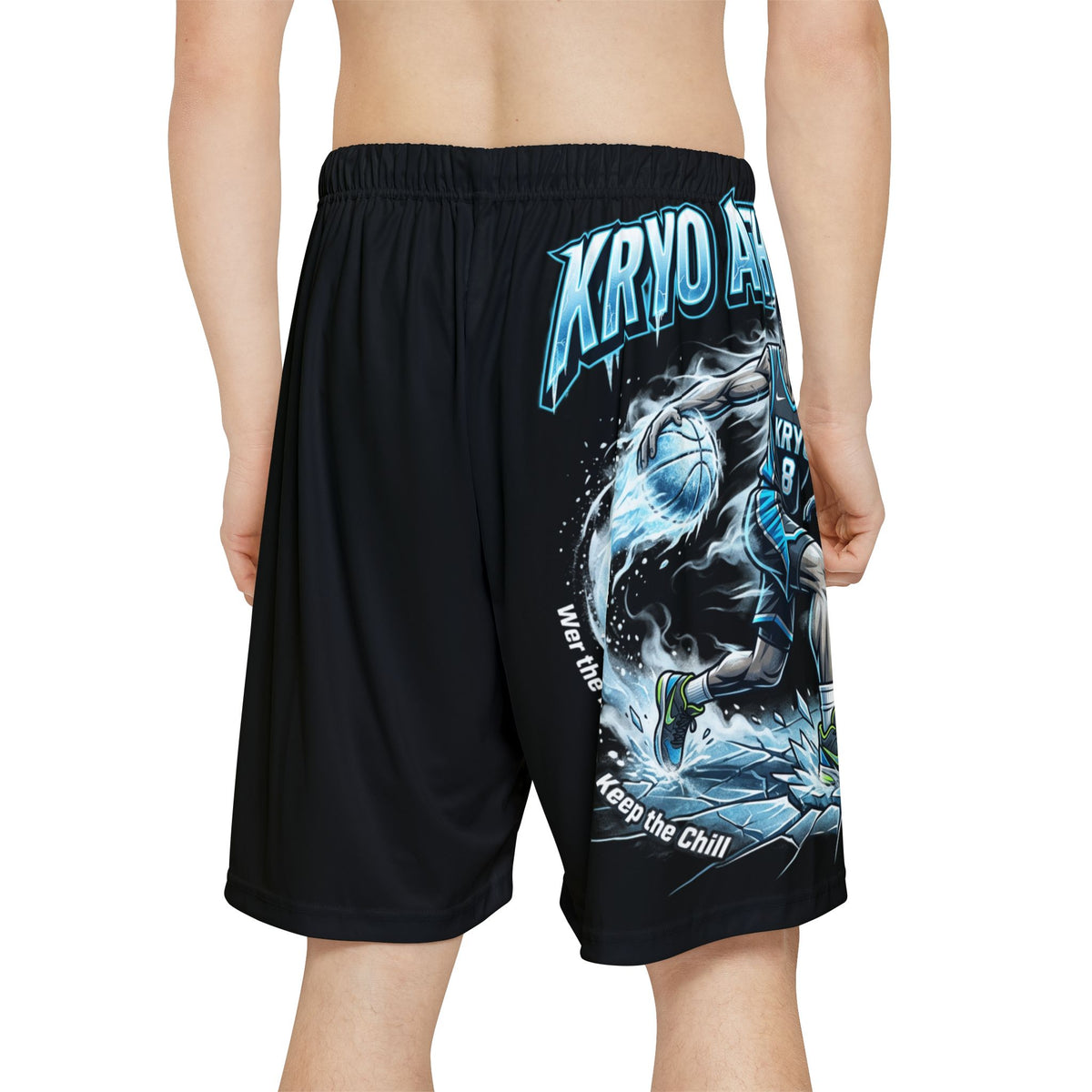 Basketball Athletic Shorts – "Kryo Athletes" Graphic Performance Shorts