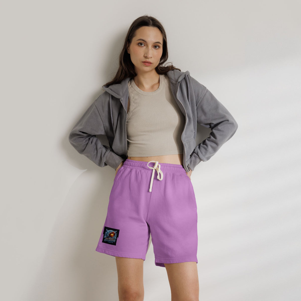 Kryo Paddleball Fleece Sweat Shorts — Vintage Sunrise Patch
