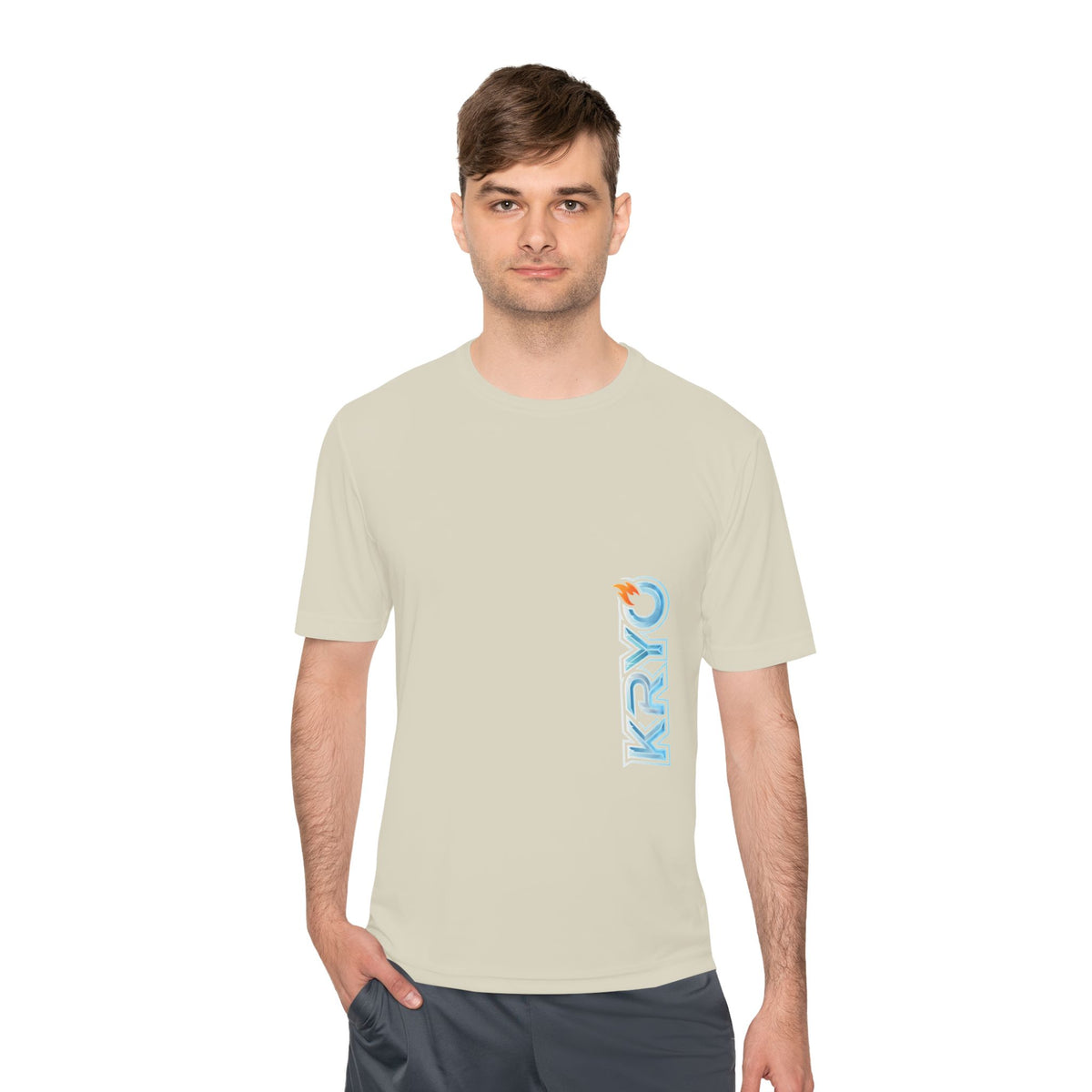 KRYO Workout Gear Vertical Logo Performance Tee