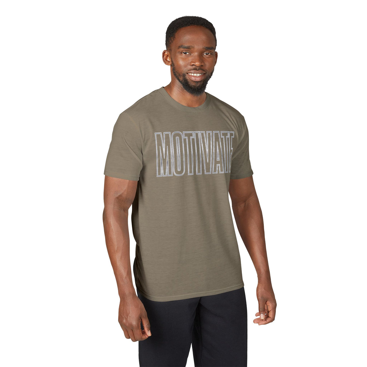 Kryo Workout Gear Motivate Performance T-Shirt — Vintage Block Letter Athletic Tee