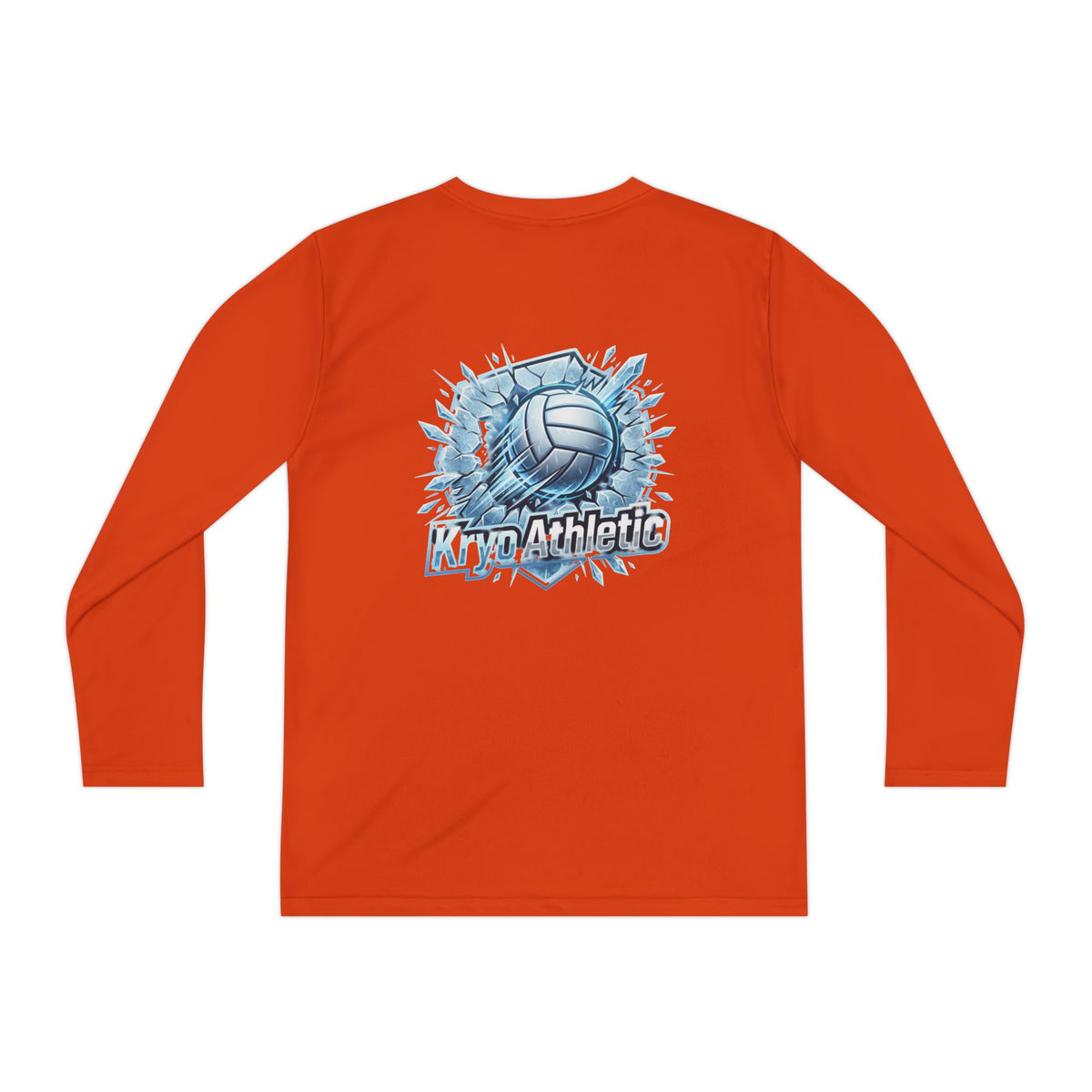 Kryo Youth Volleyball Long Sleeve Tee — 'Play. Athlete' Graphic