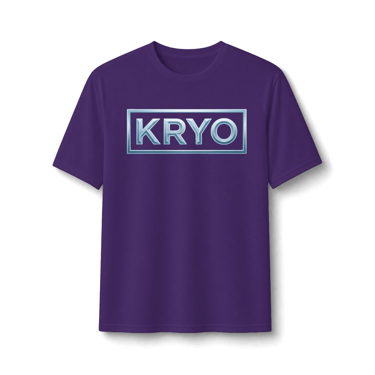 KRYO Blue Logo Performance Tee — Lightweight Athletic Shirt with Frosted Logo