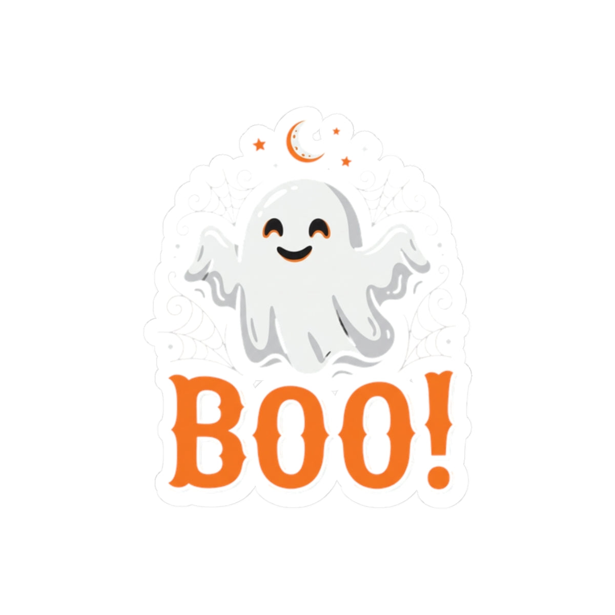 Kryo Halloween Ghost 'BOO!' Kiss-Cut Sticker