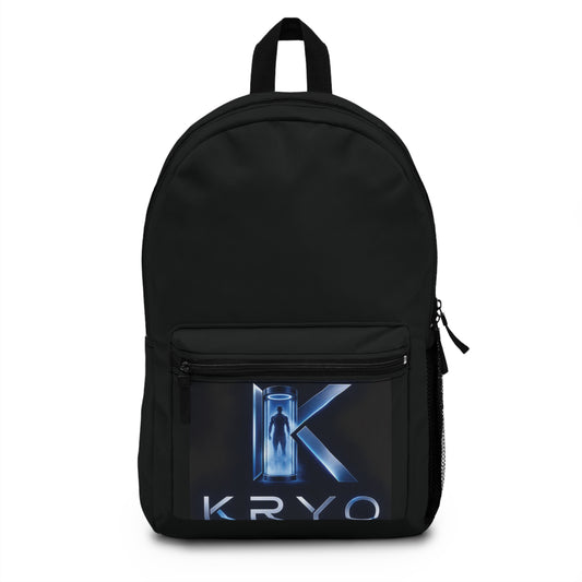 Kryo Logo Backpack — Futuristic Tech Laptop Daypack