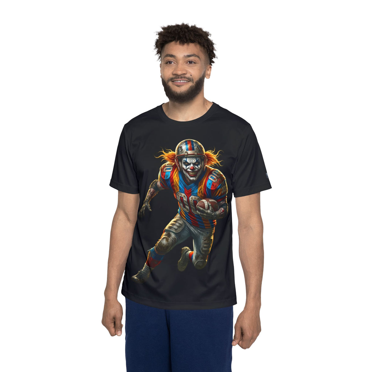 Horror Clown Football Jersey – 'KRYO' Graphic Men's Sports Tee