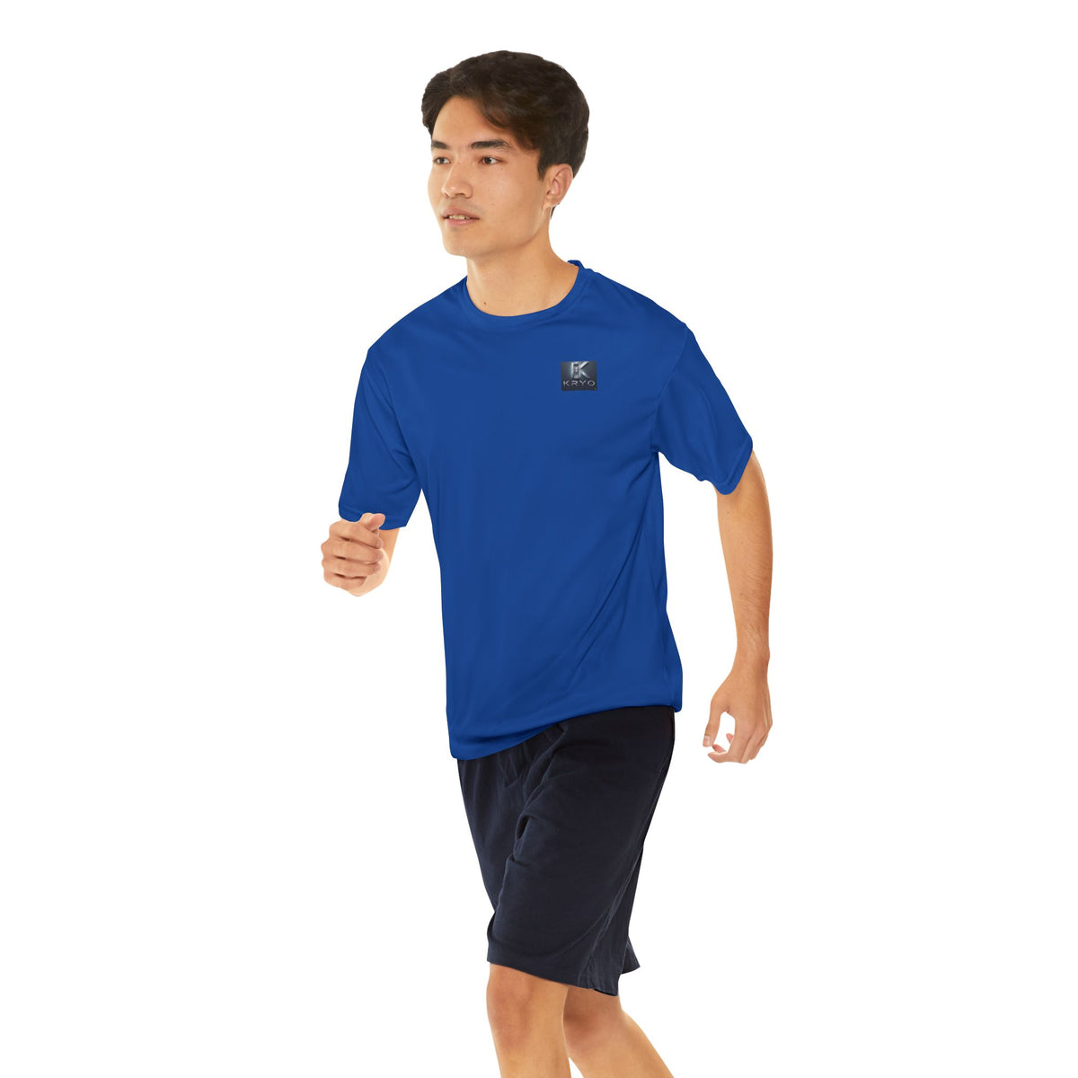 Skeleton Holding Basketball Performance Tee — Men's Athletic Shirt