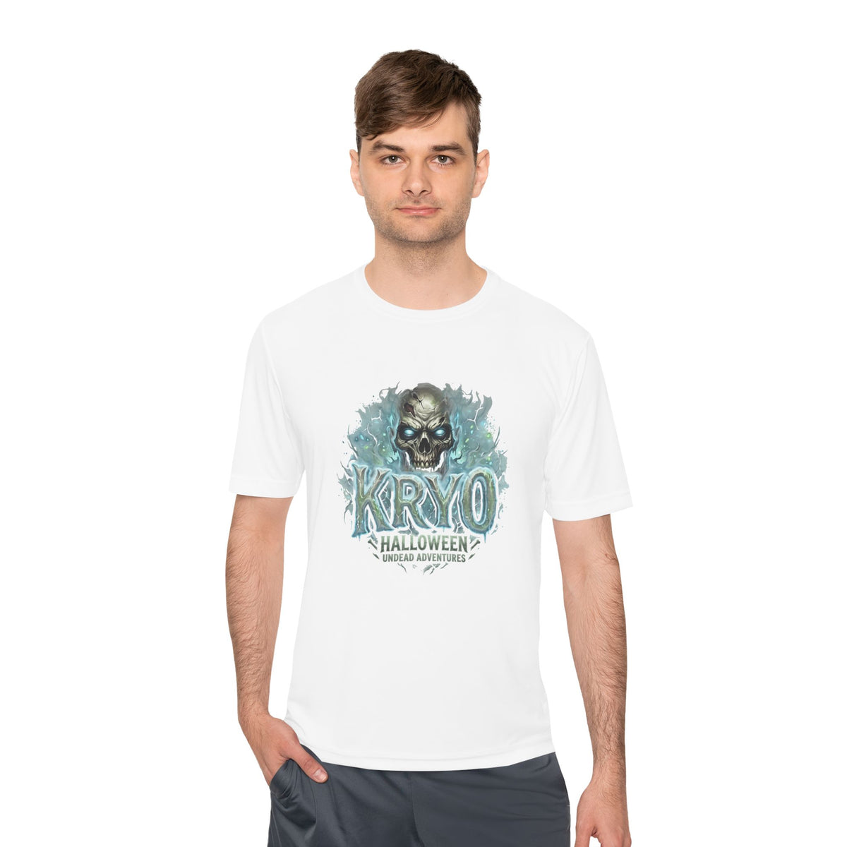 Kryo Halloween Skull Tee — Moisture‑Wicking Horror Graphic Tee