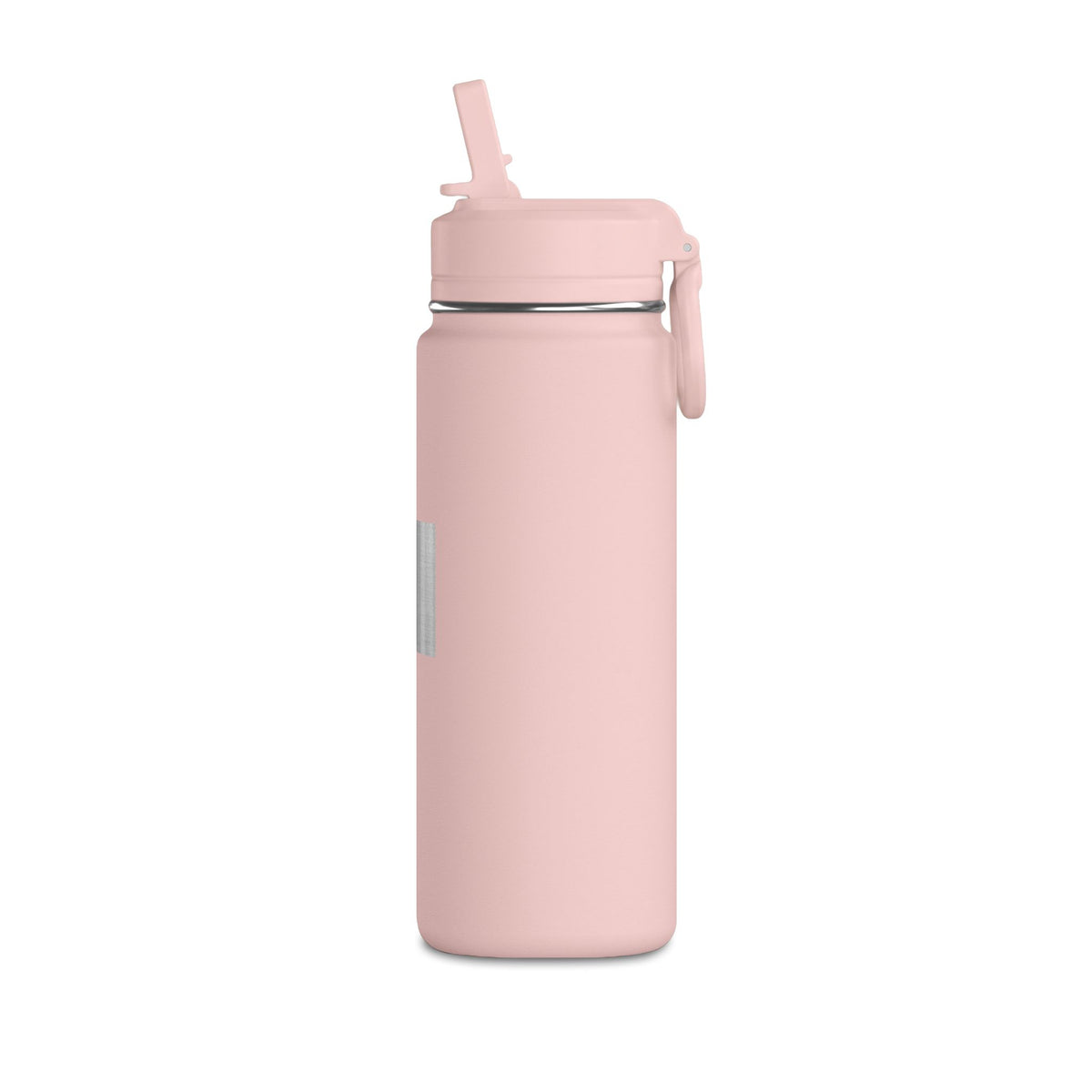 Kryo 20oz Mini Water Bottle — Minimal Metallic Square Stainless Straw Bottle