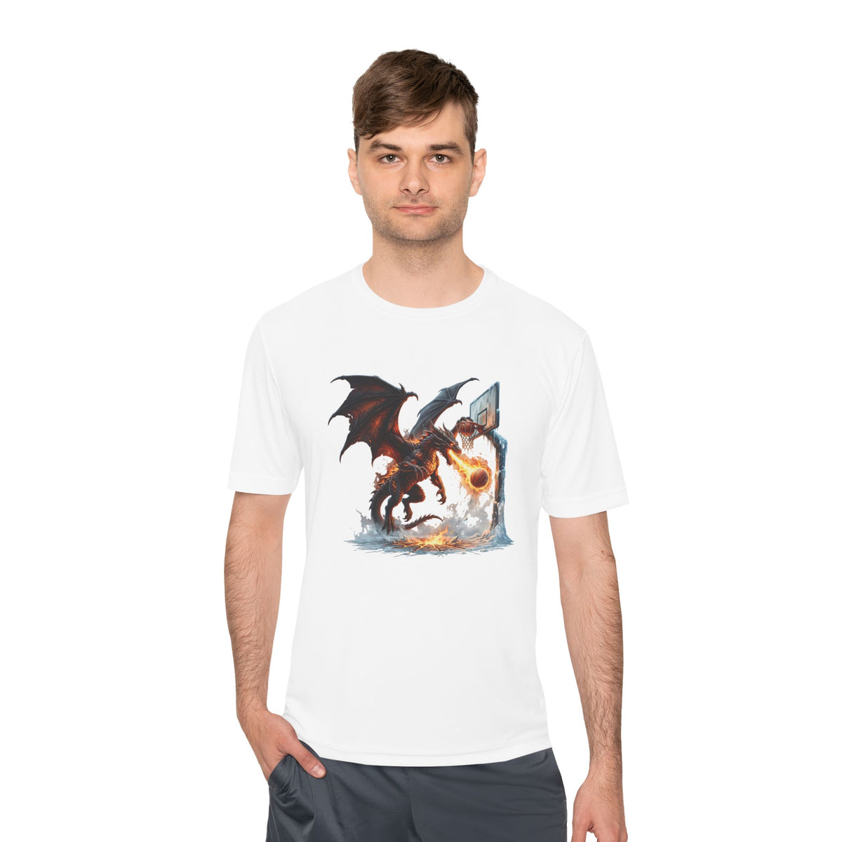 Dragon Basketball Tee — Fantasy Dragon Dunk Sports Shirt
