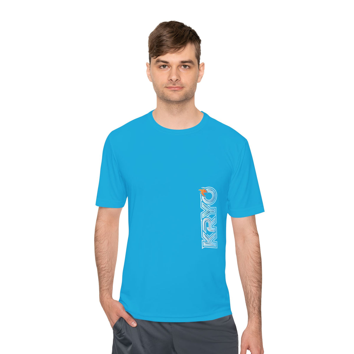 KRYO Workout Gear Vertical Logo Performance Tee
