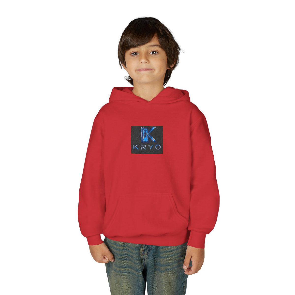 Youth Hoodie with KRYO Blue Logo — Cool Gamer Streetwear