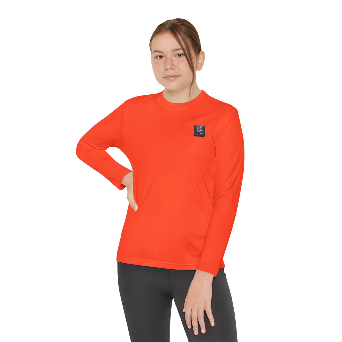 Kryo Youth Volleyball Long Sleeve Tee — 'Play. Athlete' Graphic