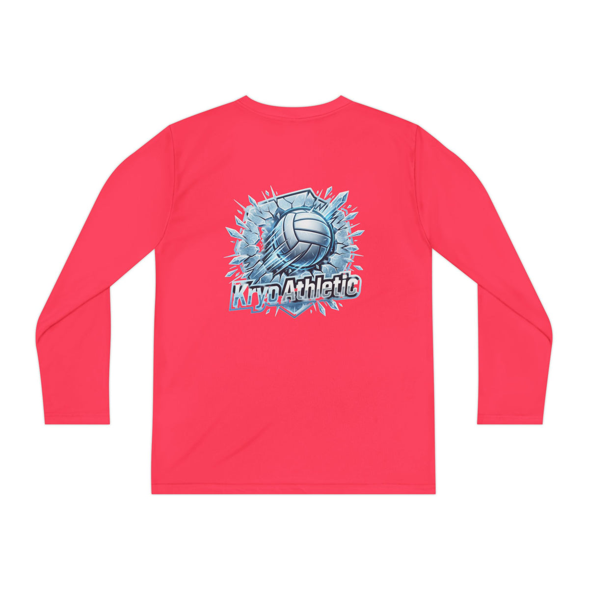 Kryo Youth Volleyball Long Sleeve Tee — 'Play. Athlete' Graphic