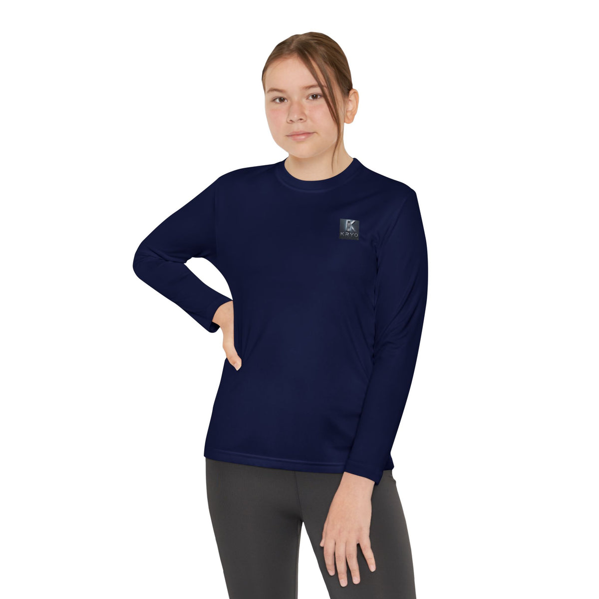 Kryo Youth Volleyball Long Sleeve Tee — 'Play. Athlete' Graphic