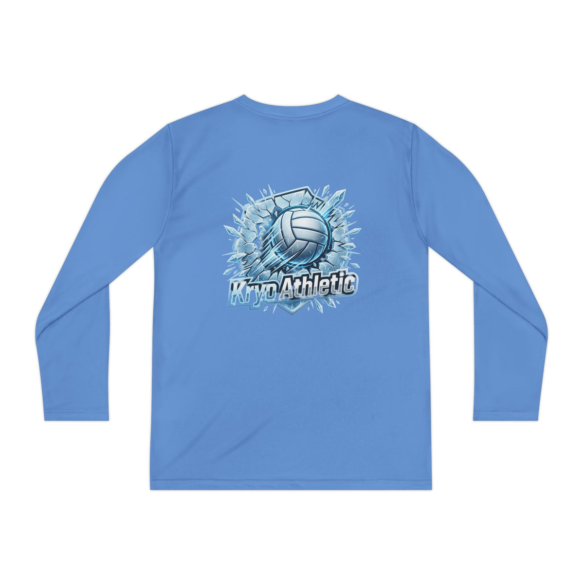 Kryo Youth Volleyball Long Sleeve Tee — 'Play. Athlete' Graphic