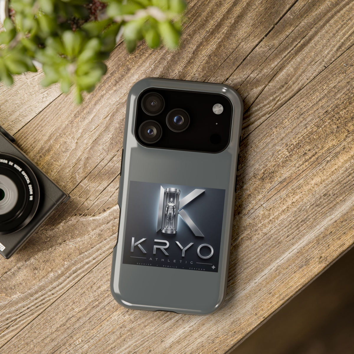 Magnetic Impact-Resistant Phone Case — Kryo Metallic Logo