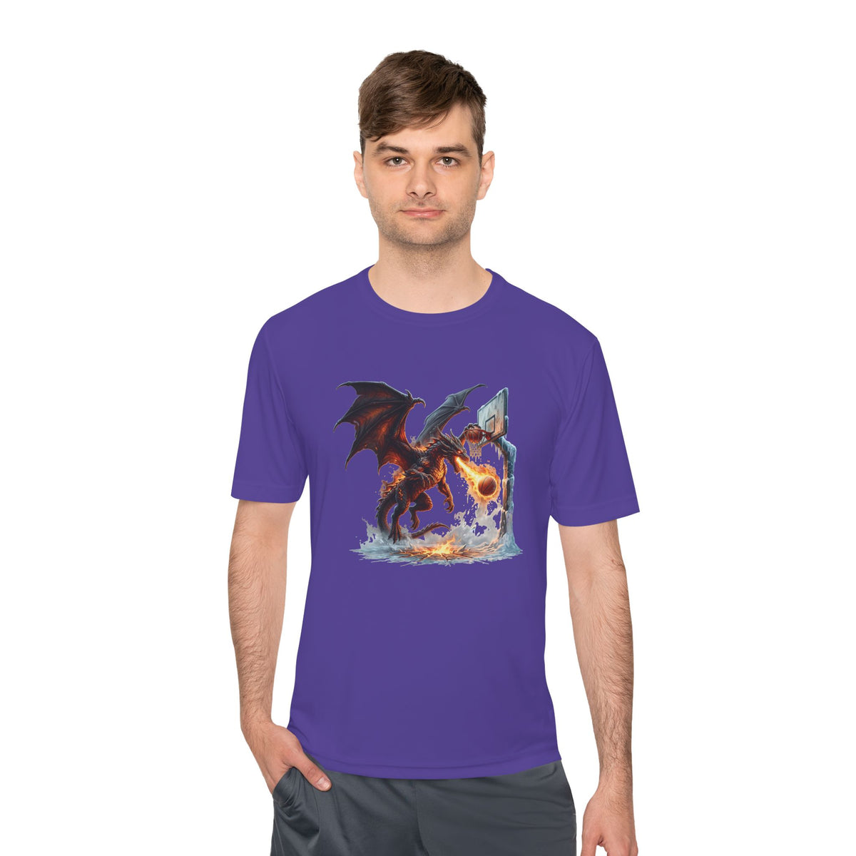 Dragon Basketball Tee — Fantasy Dragon Dunk Sports Shirt