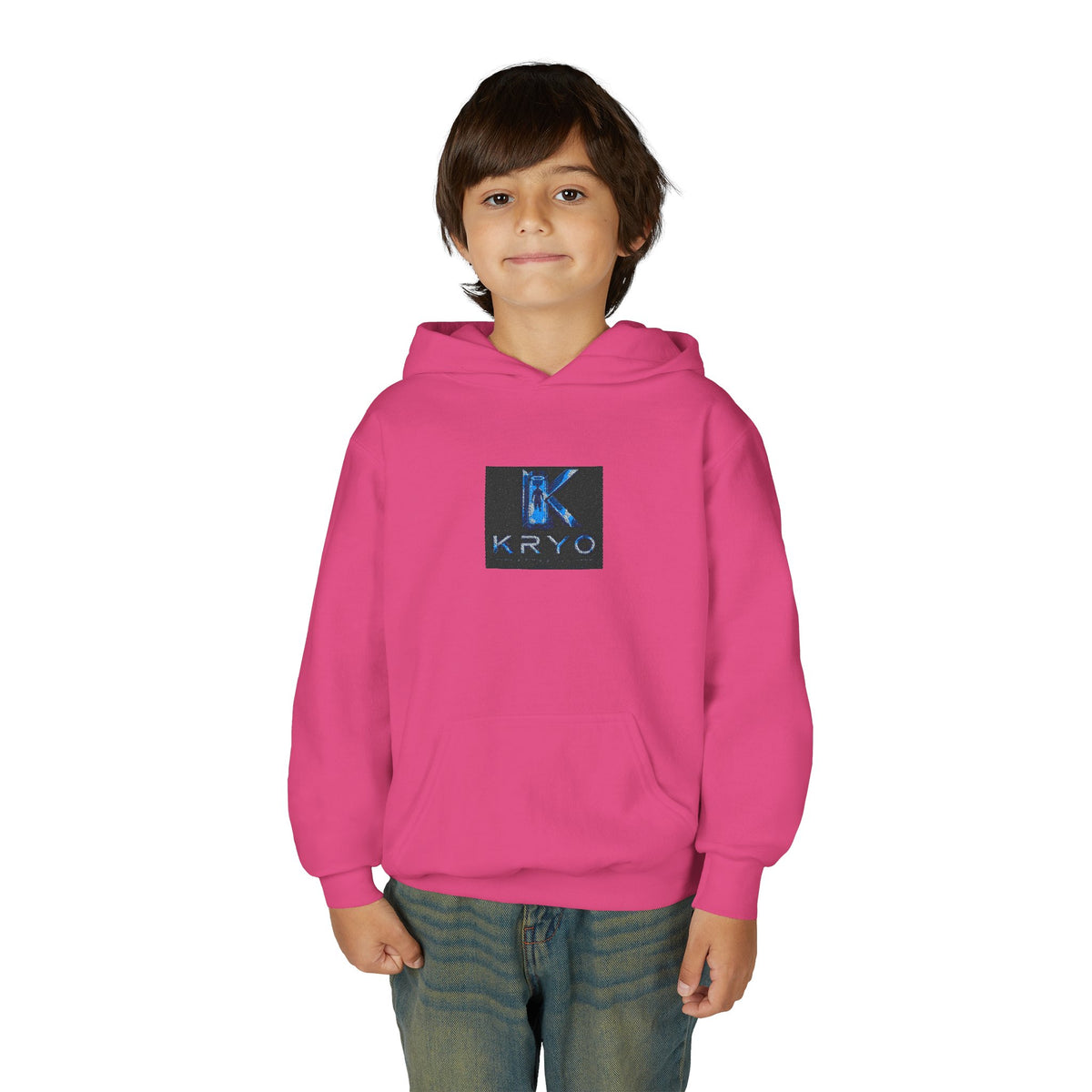 Youth Hoodie with KRYO Blue Logo — Cool Gamer Streetwear