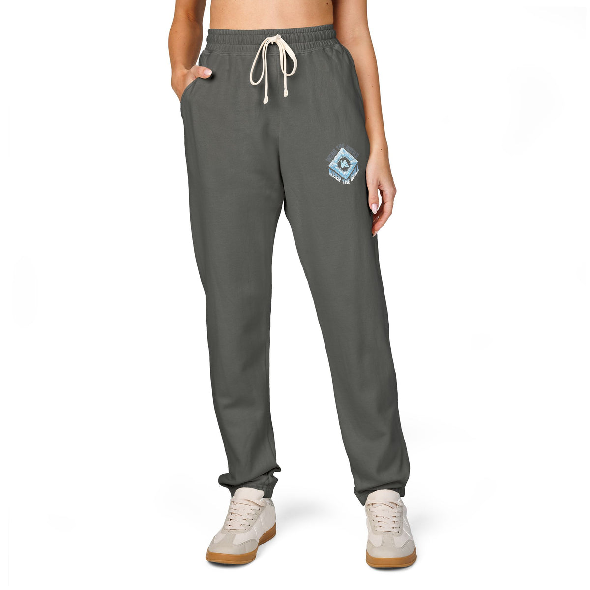 Kryo Baseball Cozy Geo Emblem Sweatpants — Garment-Dyed Fleece Joggers