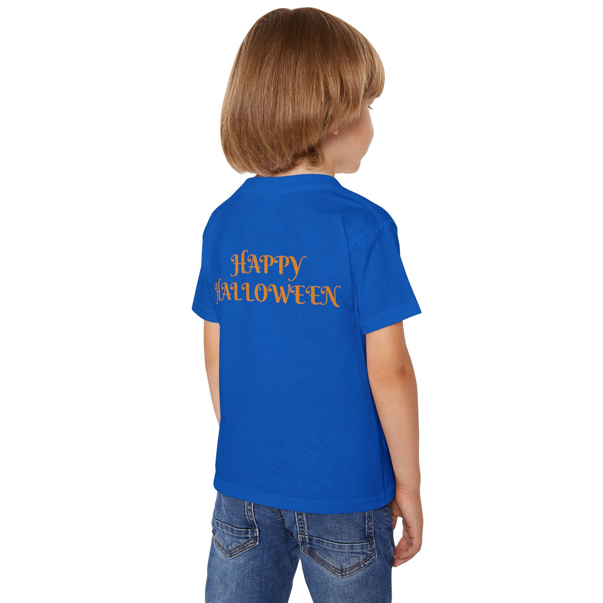 Toddler T‑Shirt — KRYO Cute Cartoon 'Trick or Treat' Halloween Tee (Happy Halloween on Back)