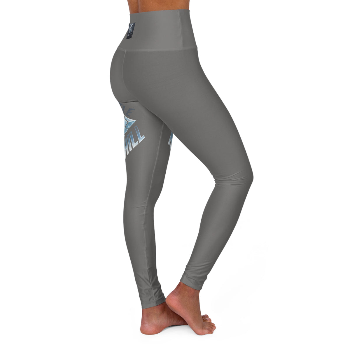 Kryo High-Waisted Yoga Leggings — 'Hustle & Chill' Ice Cube Graphic