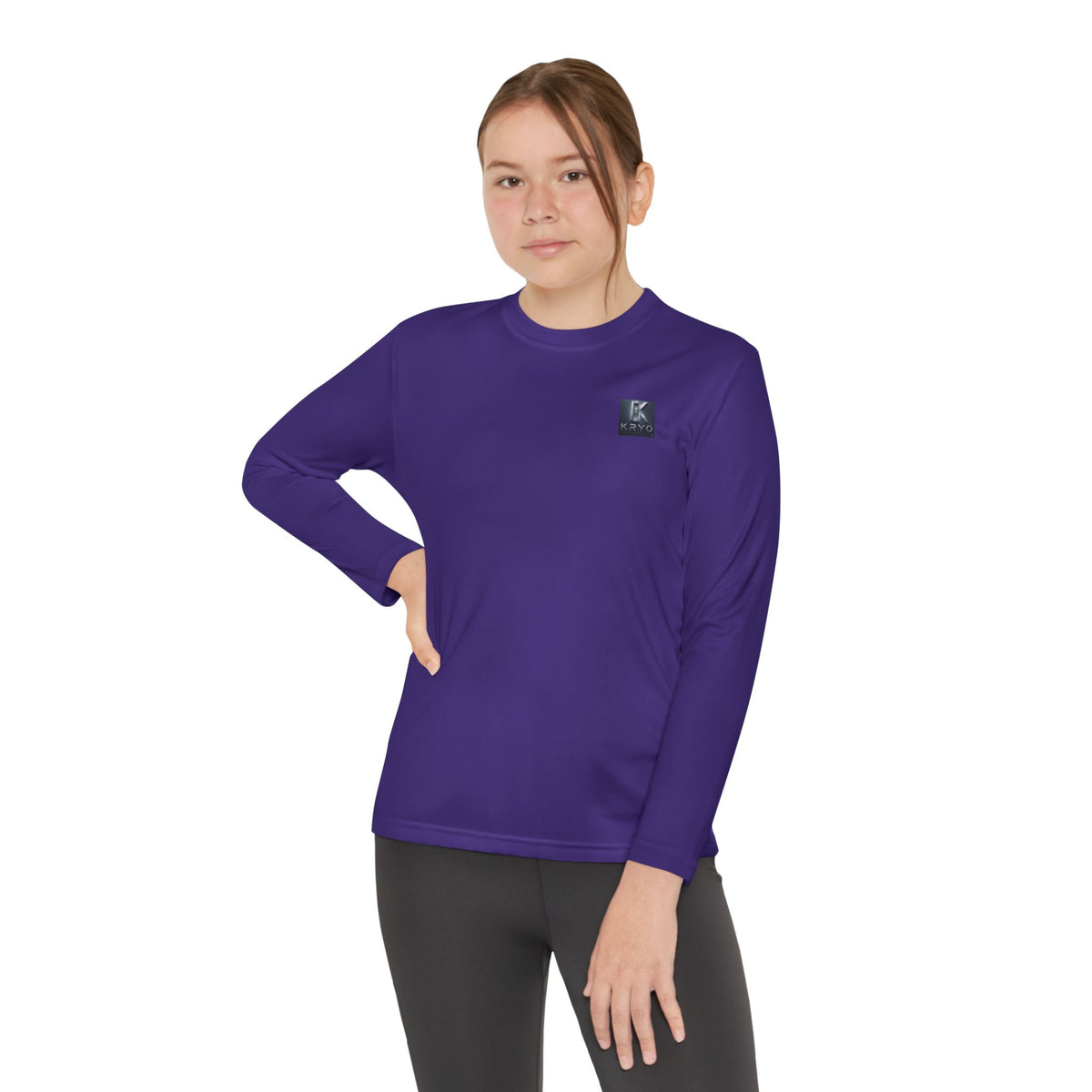 Kryo Youth Volleyball Long Sleeve Tee — 'Play. Athlete' Graphic