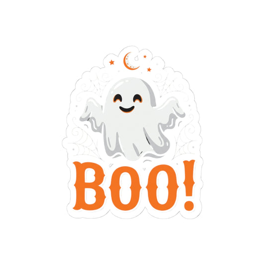 Kryo Halloween Ghost 'BOO!' Kiss-Cut Sticker