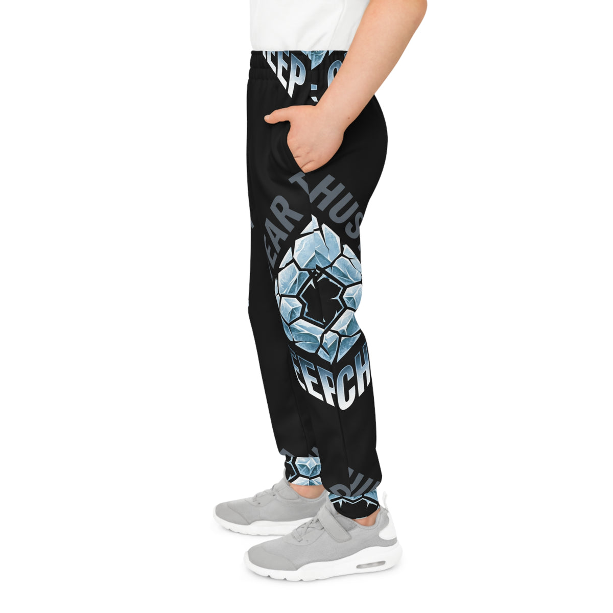 Youth Joggers — Kryo Baseball "Keep Chill, Hustle" Ice Diamond All-Over Print