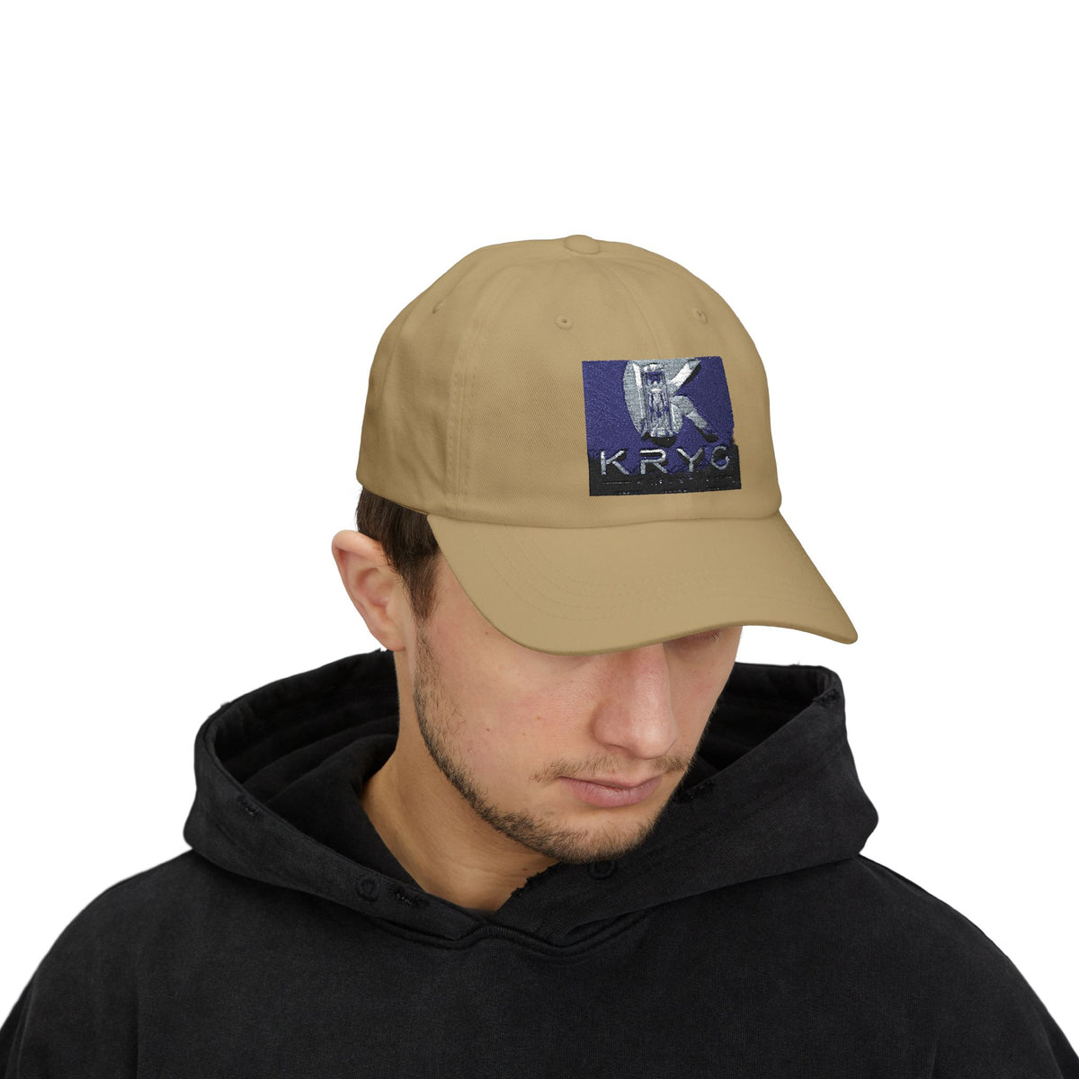KRYO Logo Dad Cap - Embroidered White Baseball Hat