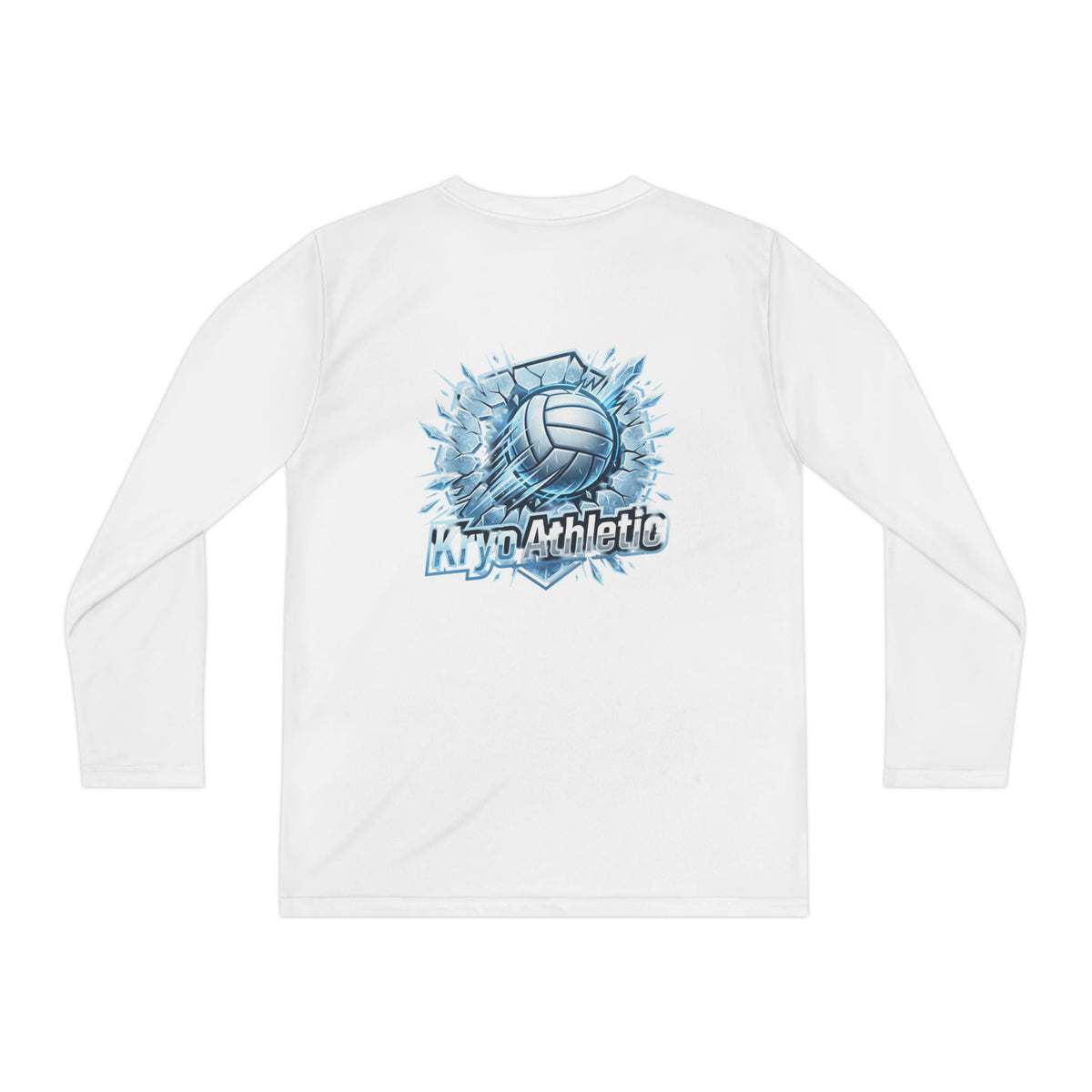 Kryo Youth Volleyball Long Sleeve Tee — 'Play. Athlete' Graphic