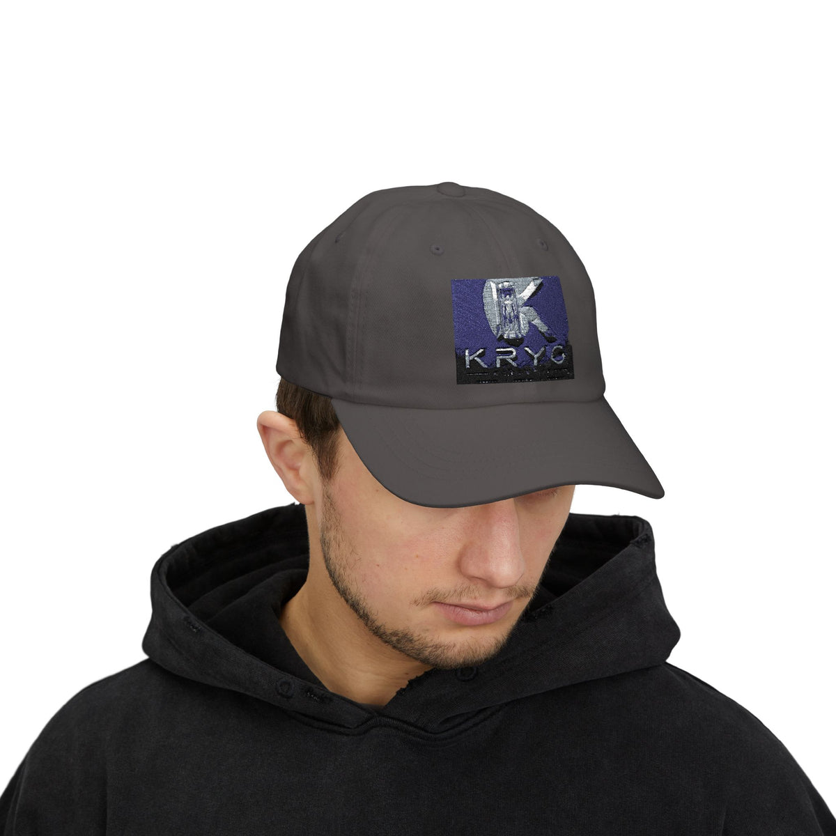 KRYO Logo Dad Cap - Embroidered White Baseball Hat
