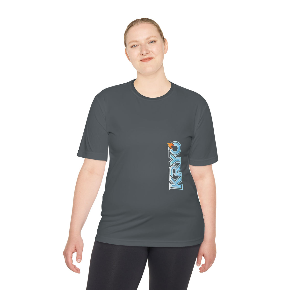 KRYO Workout Gear Vertical Logo Performance Tee