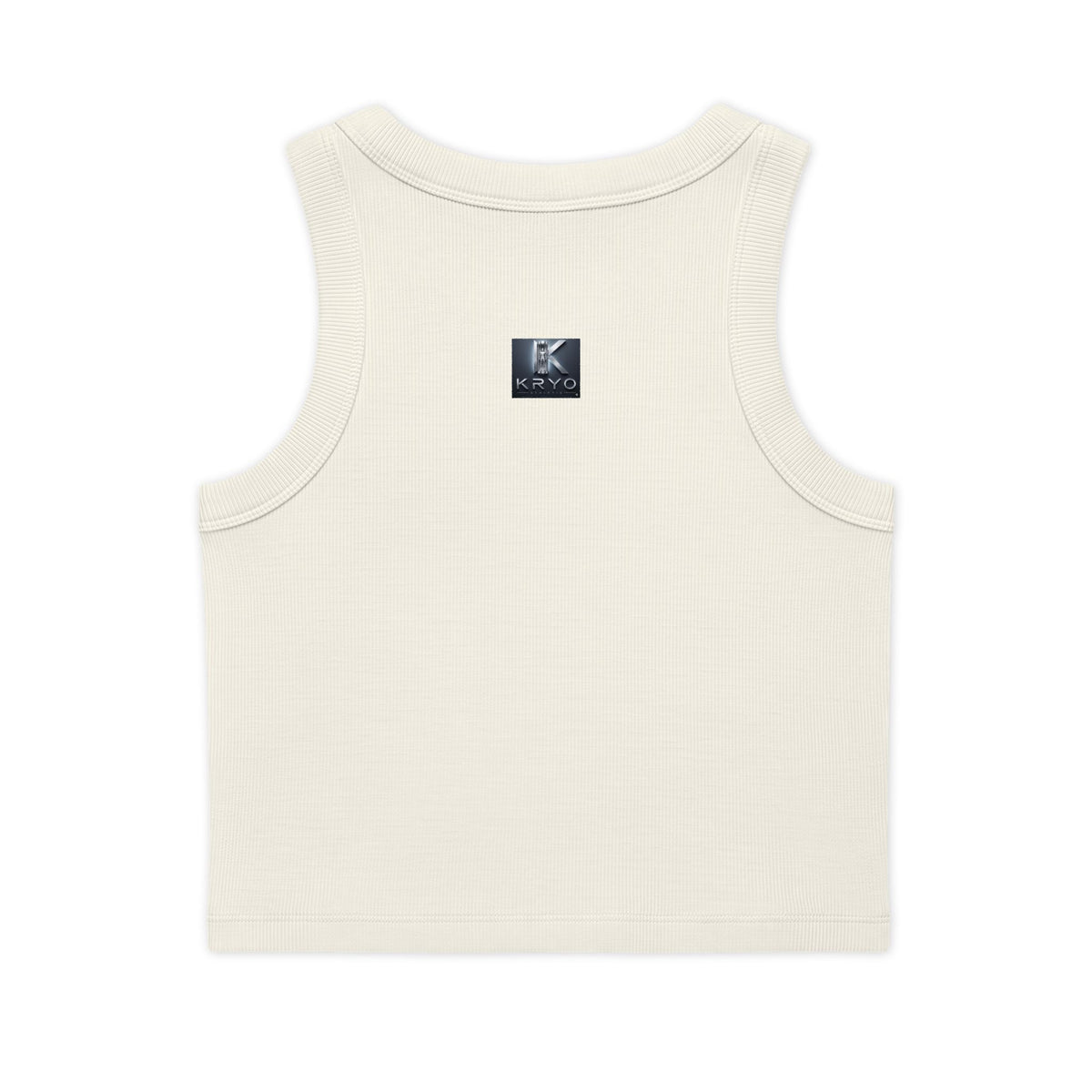 Creepy Ghost Crop Tank — "Kryo" Ribbed Organic Women's Tank