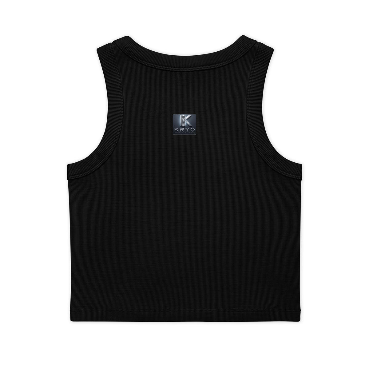 Creepy Ghost Crop Tank — "Kryo" Ribbed Organic Women's Tank