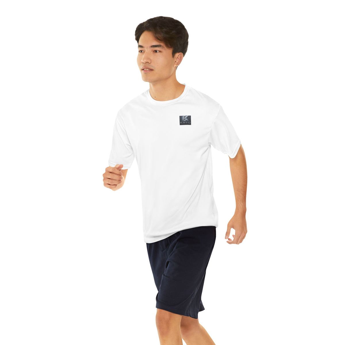 Skeleton Holding Basketball Performance Tee — Men's Athletic Shirt