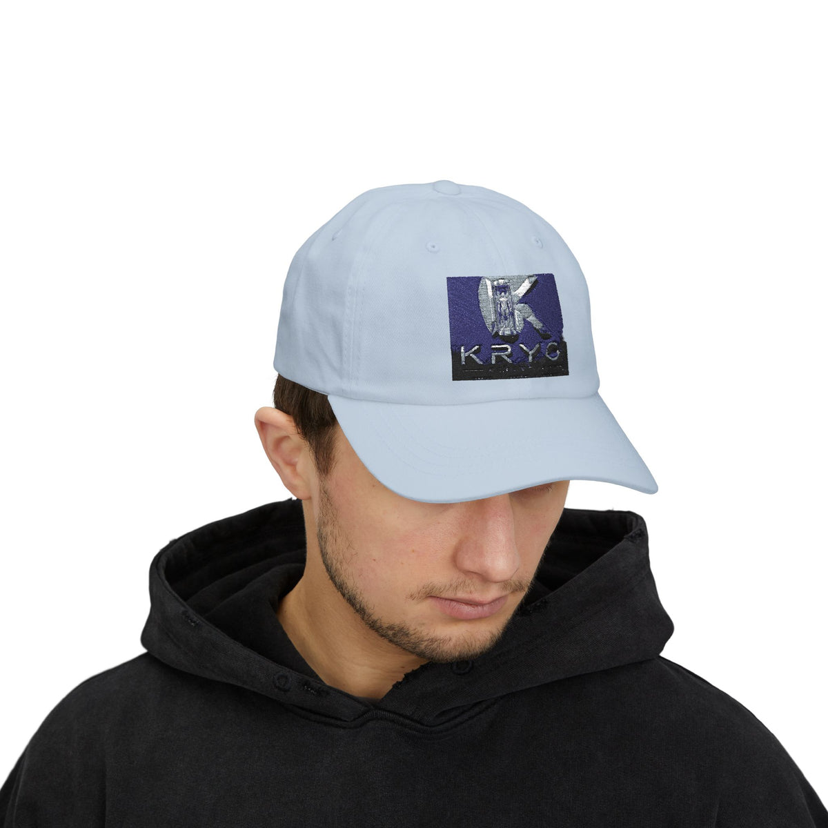 KRYO Logo Dad Cap - Embroidered White Baseball Hat