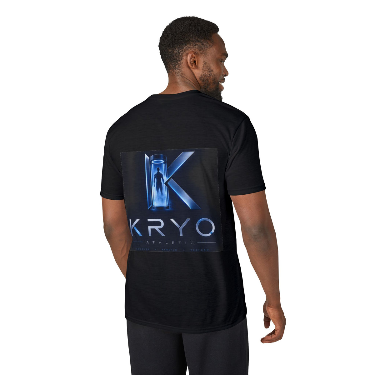 KRYO Logo Performance T‑Shirt — Futuristic Cryo Tech Graphic Tee