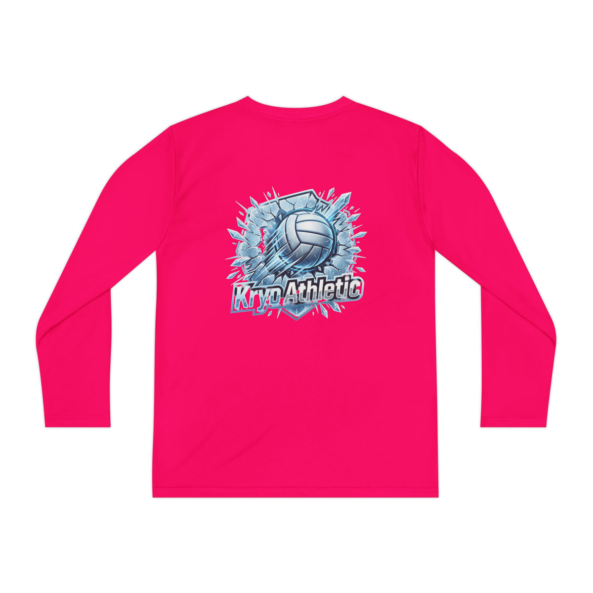 Kryo Youth Volleyball Long Sleeve Tee — 'Play. Athlete' Graphic