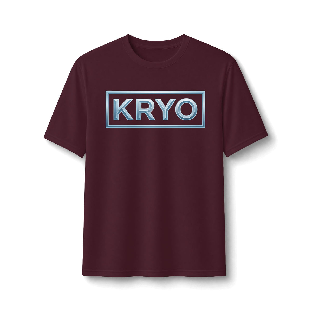 KRYO Blue Logo Performance Tee — Lightweight Athletic Shirt with Frosted Logo