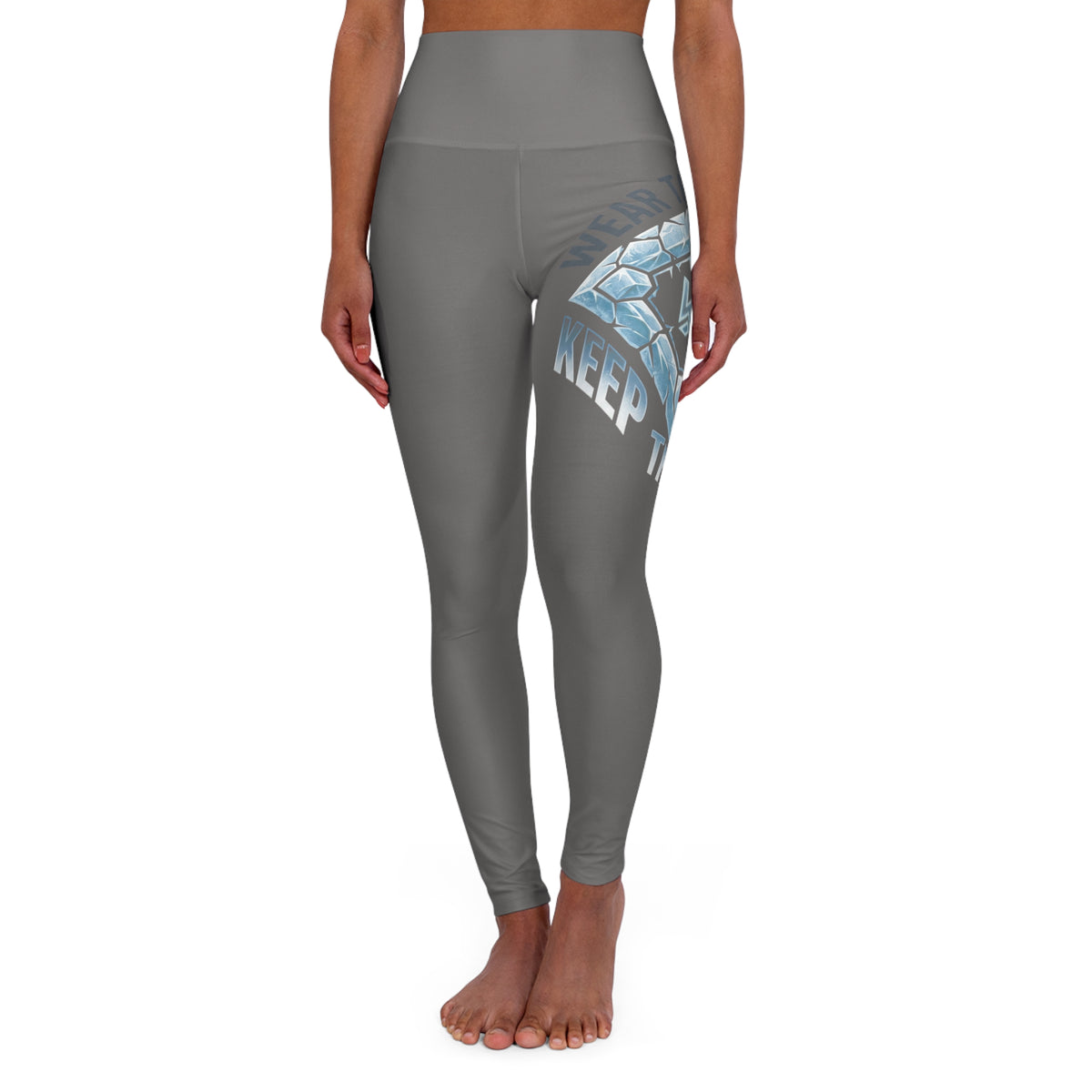 Kryo High-Waisted Yoga Leggings — 'Hustle & Chill' Ice Cube Graphic