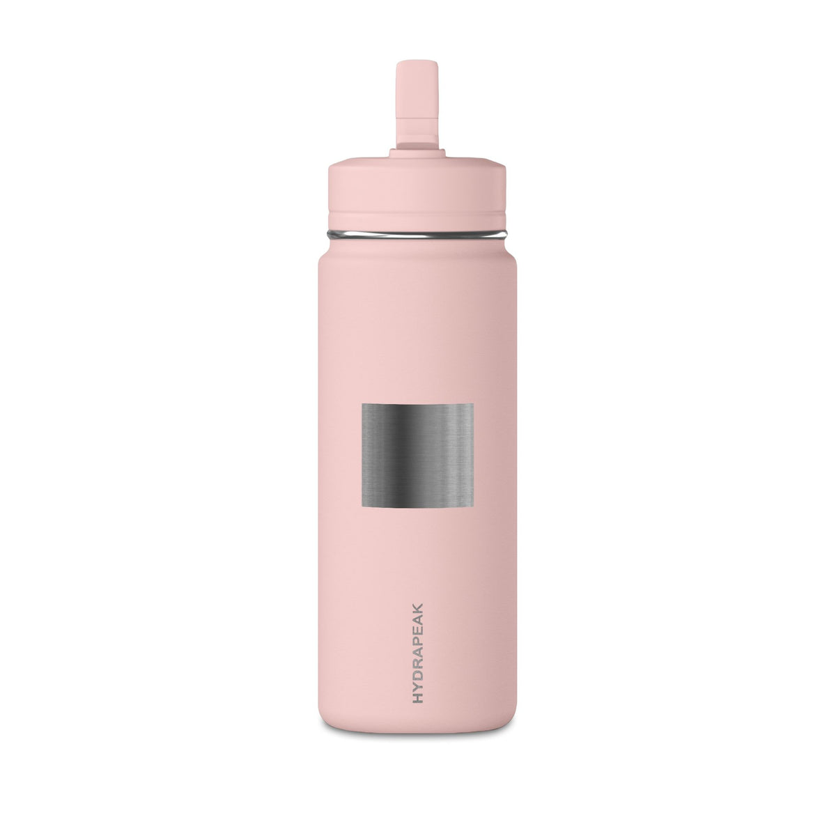 Kryo 20oz Mini Water Bottle — Minimal Metallic Square Stainless Straw Bottle