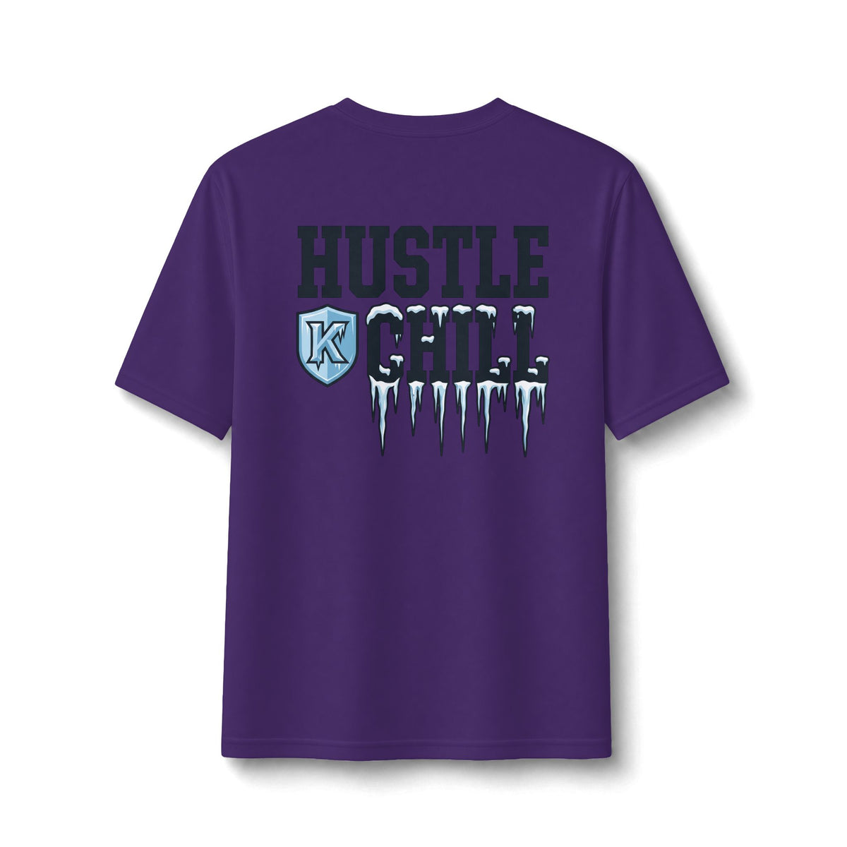 Kryo Football Hustle & Chill Performance Tee — Athletic Moisture-Wicking Shirt with Ice Graphic
