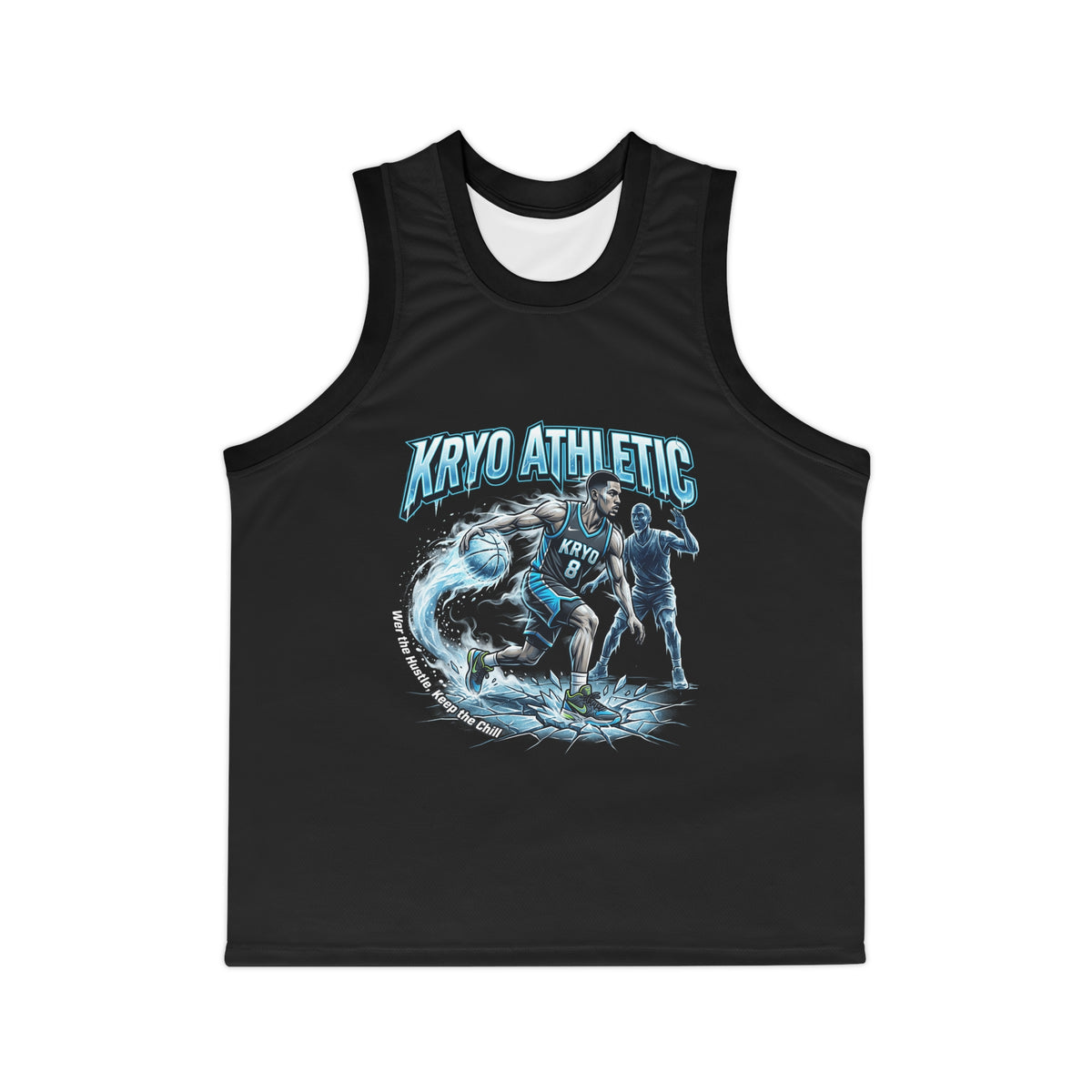 Kryo Athletic Basketball Jersey — Ice Storm Graphic Tank Top