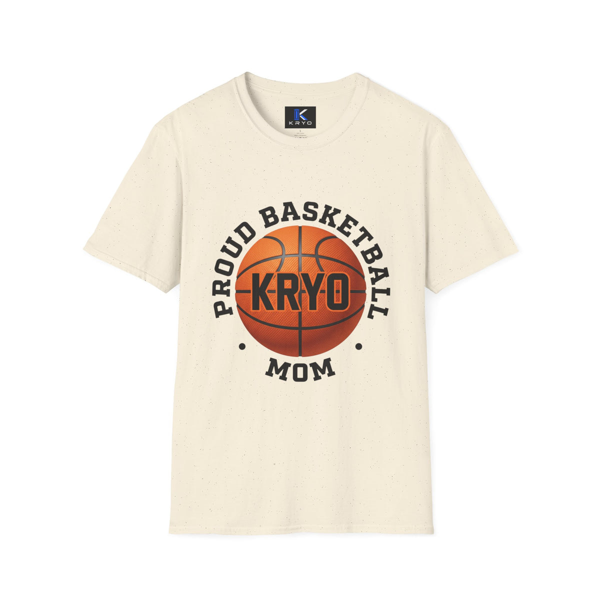 Proud Basketball Mom T-Shirt — Custom Name (KRYO) Basketball Tee