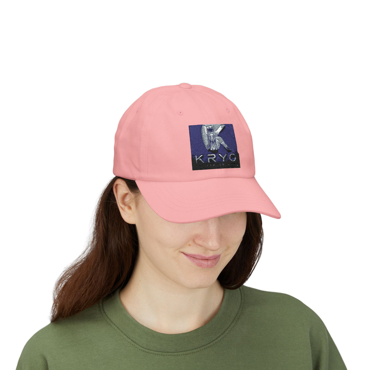 KRYO Logo Dad Cap - Embroidered White Baseball Hat
