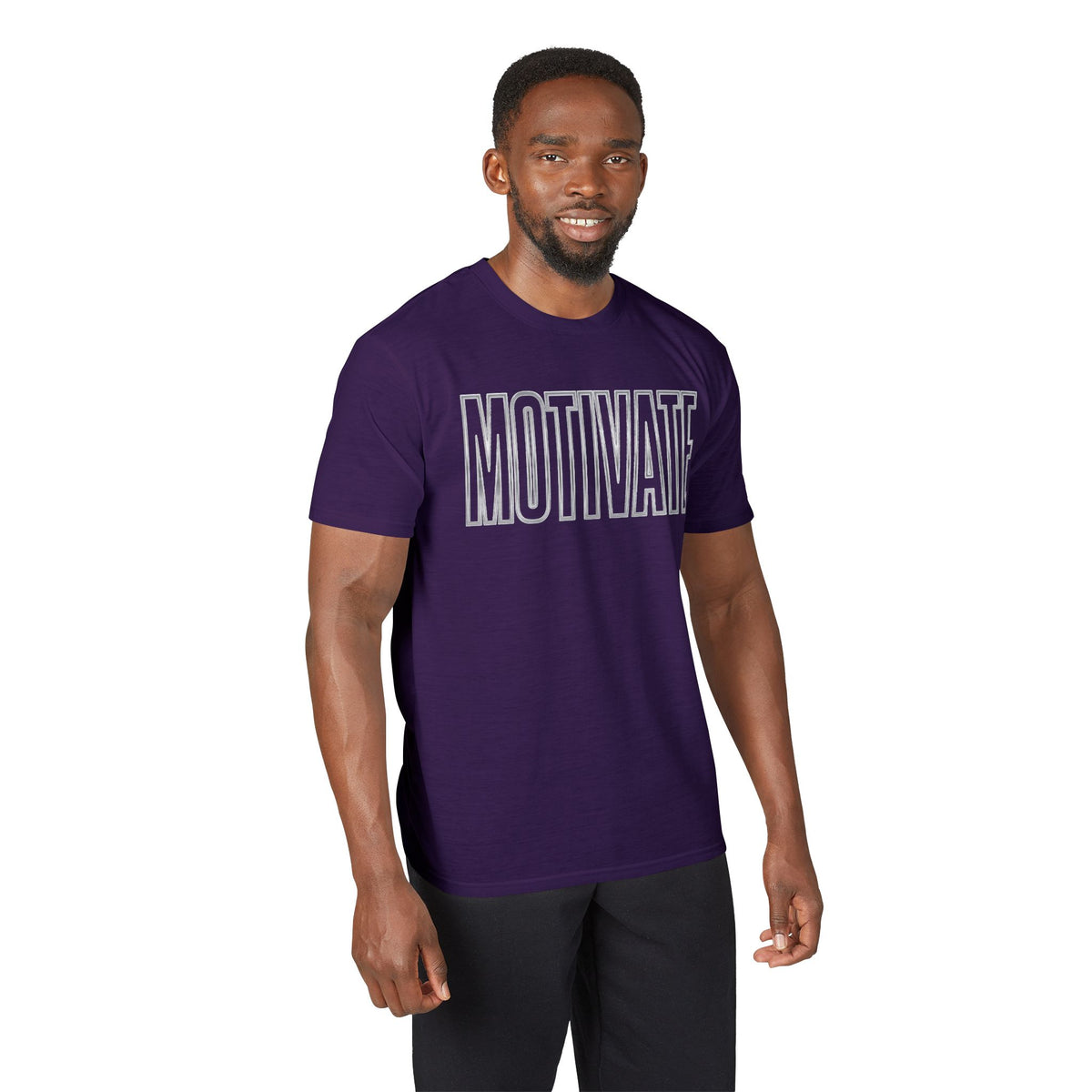 Kryo Workout Gear Motivate Performance T-Shirt — Vintage Block Letter Athletic Tee
