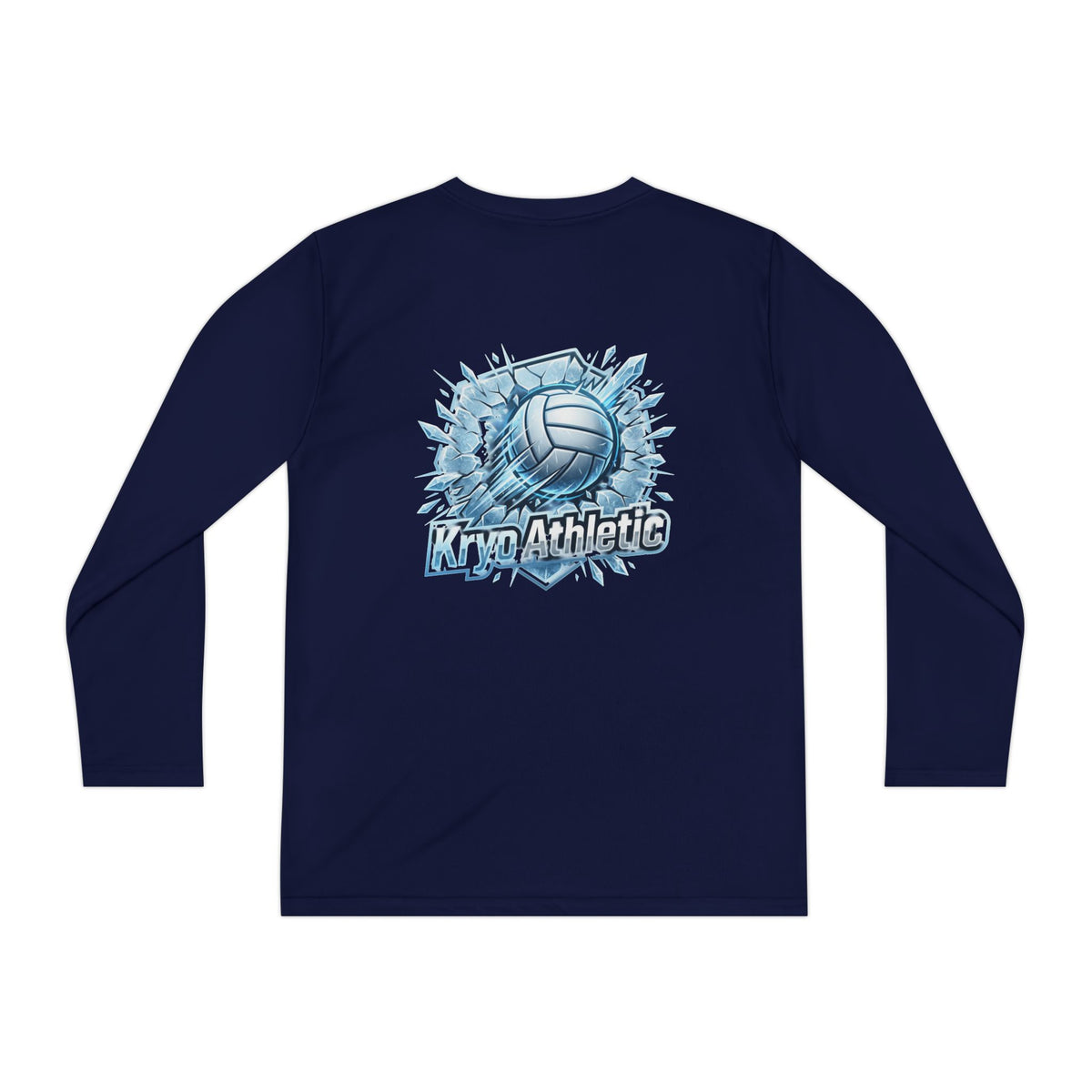 Kryo Youth Volleyball Long Sleeve Tee — 'Play. Athlete' Graphic