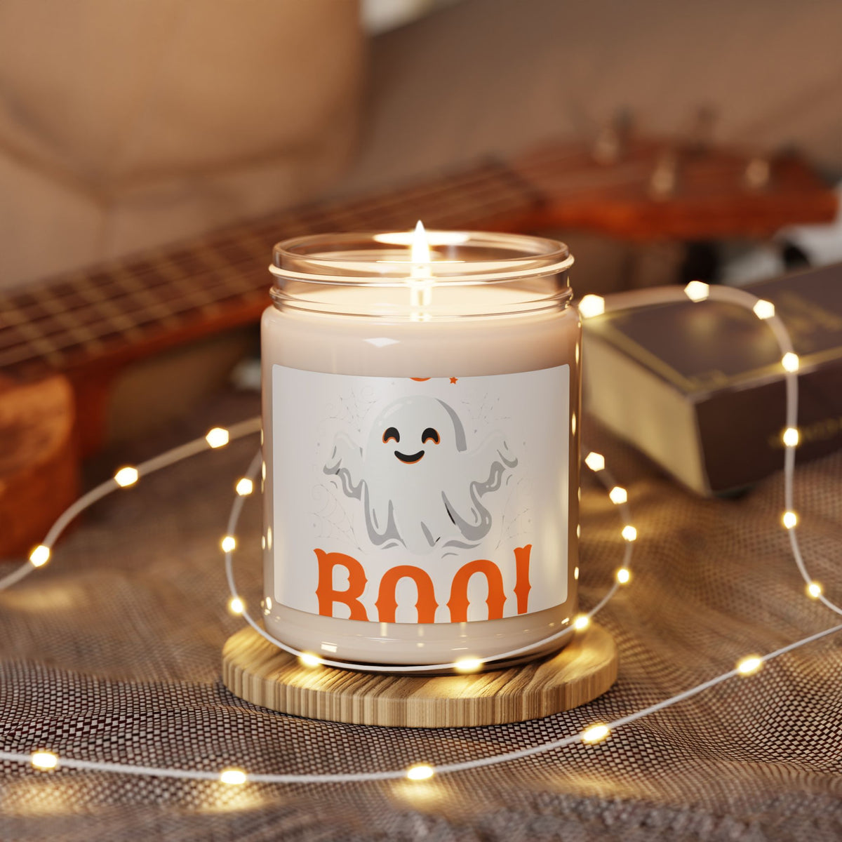 Kryo Halloween Soy Candle - 9oz "Boo!" Ghost Scented Candle